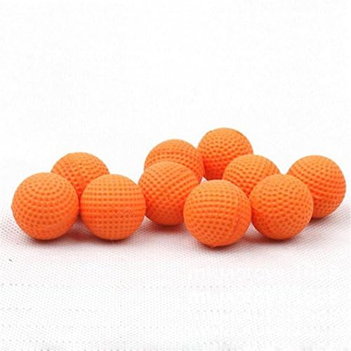 Longteck 10pcs Bulk Refill Ammo Bullet Balls Compatible for Nerf Rival Apollo Zeus Khaos Atlas Blasters (Orange, 10pcs)