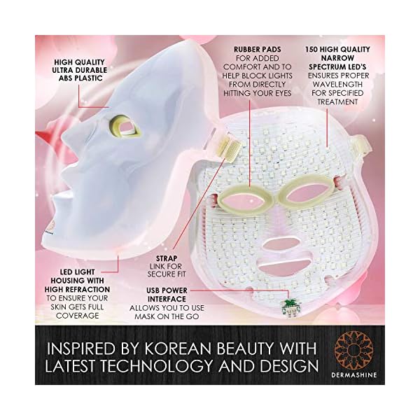 Download Dermashine Pro 7 Color Led Mask For Face Photon Red Light For Healthy Skin Rejuvenation Therapy Collagen Anti Aging Wrinkles Scarring Korean Skin Care Facial Skin Care Mask Led PSD Mockup Templates