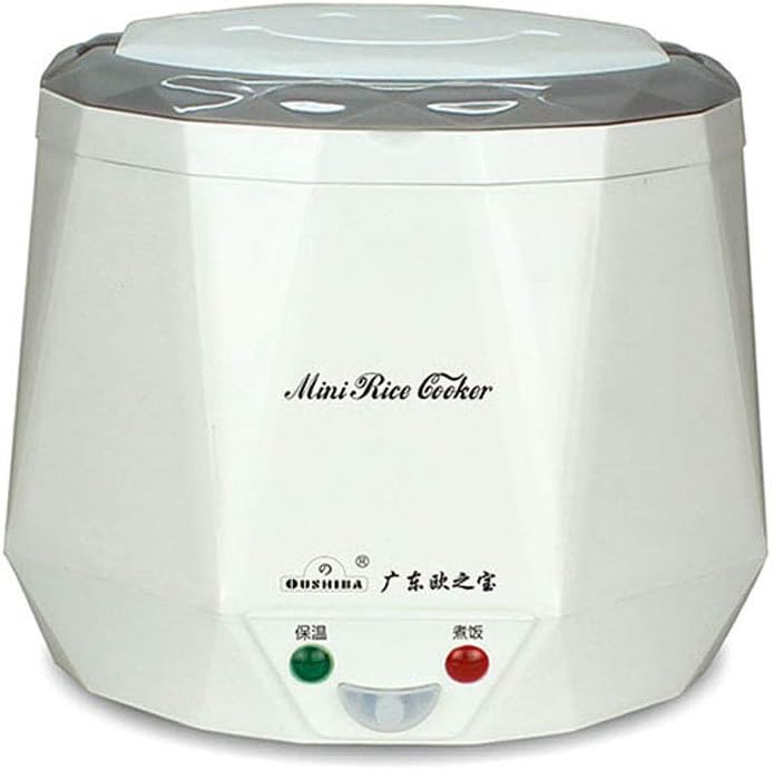 1.3L Non-Stick Automatic Mini Rice Cooker, Electric Lunch Box, 12V for House (12V for CAR, White) [Energy Class A]