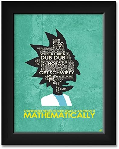 I Can Prove It Mathematically Framed Art Print from Typography Drawing by Pop Artist Stephen P. Framed Art Size: 11" x 14"