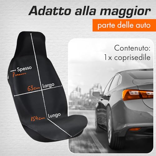 Upgrade4cars Universal Waterproof Front Car Seat Cover | Single Driver Seat Protector
