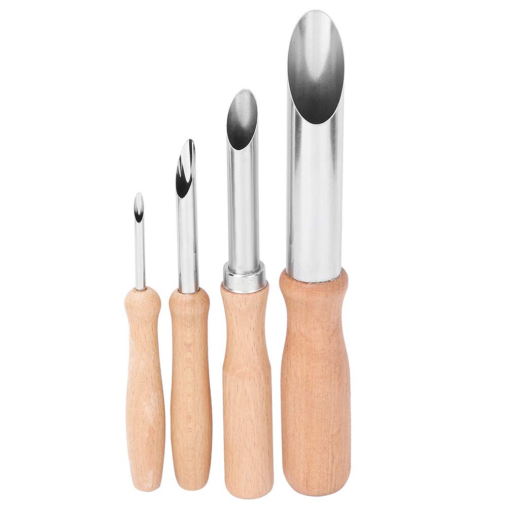 Hilitand 4 Pcs Circular Round Hole Pottery Pottery Clay Tools Clay Round Hole Cutter Pottery Clay Ceramic Tools for Pottery Sculpture Modeling