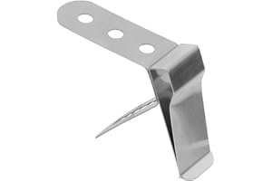 SHINEOFI Stainless Steel Food Thermometer Probe Clip 304 Grade Temperature Gauge Holder for Grill and Coffee