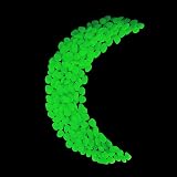 GLOCARNIVAL Glow Pebbles Green 480 pcs Outdoor Garden Pathway Rocks view 6