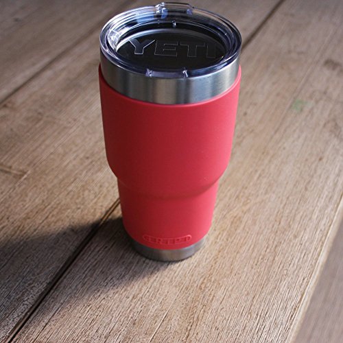GRiPi Sleeve for YETI Cooler Tumbler (Great White Gray) Silicone Grip