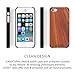 iCASEIT iPhone SE / 5S / 5 Wood Case - Handmade Premium Quality Genuinely Natural & Unique - Strong & Stylish Snap on Back Bumper - Non-Slip, Precise Fit - Rosewood / Black