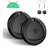 Android Tracker Tags 2 Pack Work with Android'S Find Hub App (Android Only), IP7 Waterproof Key Finder Item Locator, Bluetooth 5.3, Long Battery Life, Smart Tags for Luggage, Bag, Key Pet etc as Gift