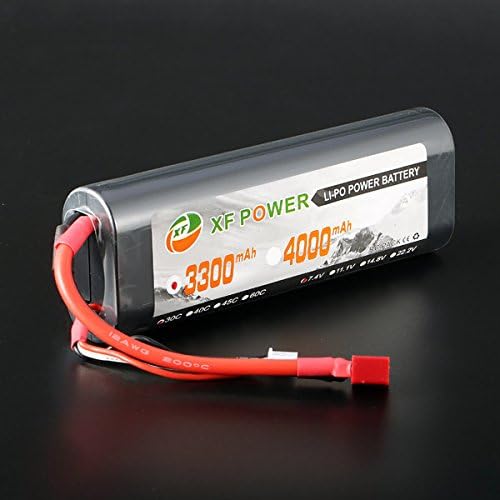 XF Power 7.4V 3300mAh 2S 30C Lipo Battery T Plug Hardcase Pack