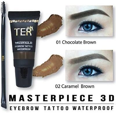 TER Masterpiece 3D Eyebrow Tattoo Waterproof 01 Chocolate Brown