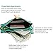 Befen Women Leather Zipper Wallet Wristlets for Smartphones Up To 6 Inches - Mint