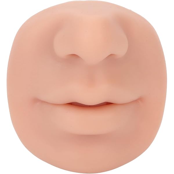 3D-Silikon-Lippen Für Tattoo-Training – Realistische Hauttextur, Mit Zahnform, Für Piercing- & Permanent-Make-up-Übung