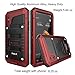 Beasyjoy for iPhone X iPhone 10 Metal Case Heavy Duty Aluminum Cover Waterproof with Screen Full Body Protector Shockproof Tough Rugged Durable Military Grade for Sports 5.8 inch, Red