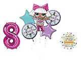 L.O.L. Surprise! Party Supplies 8th Birthday Balloon Bouquet Decorations
