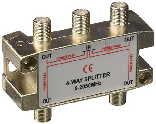 Morris 45054 4 Way Splitters with Ground Block Satellite, 5-2050 MHz