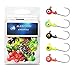 MERLAXY Fishing Lures Jig Heads with Double Eye Ball Head, Sharp Fishing Hooks for Bass Trout Freshwater,Saltwater Multi Pack