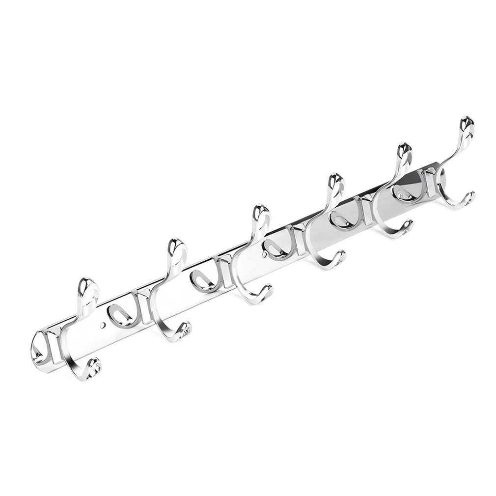 Best Beiyi Stainless Steel 5-Hook Wall Mount Coat Rack