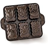 Nordic Ware Harvest Mini Loaf Pan, Bronze, 11.38 x 9 x 1.88 inches, Brown