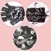 Gauss Kevin Black Nylon Lace Gloves Long Fingerless Gloves UV Protection Party Wedding