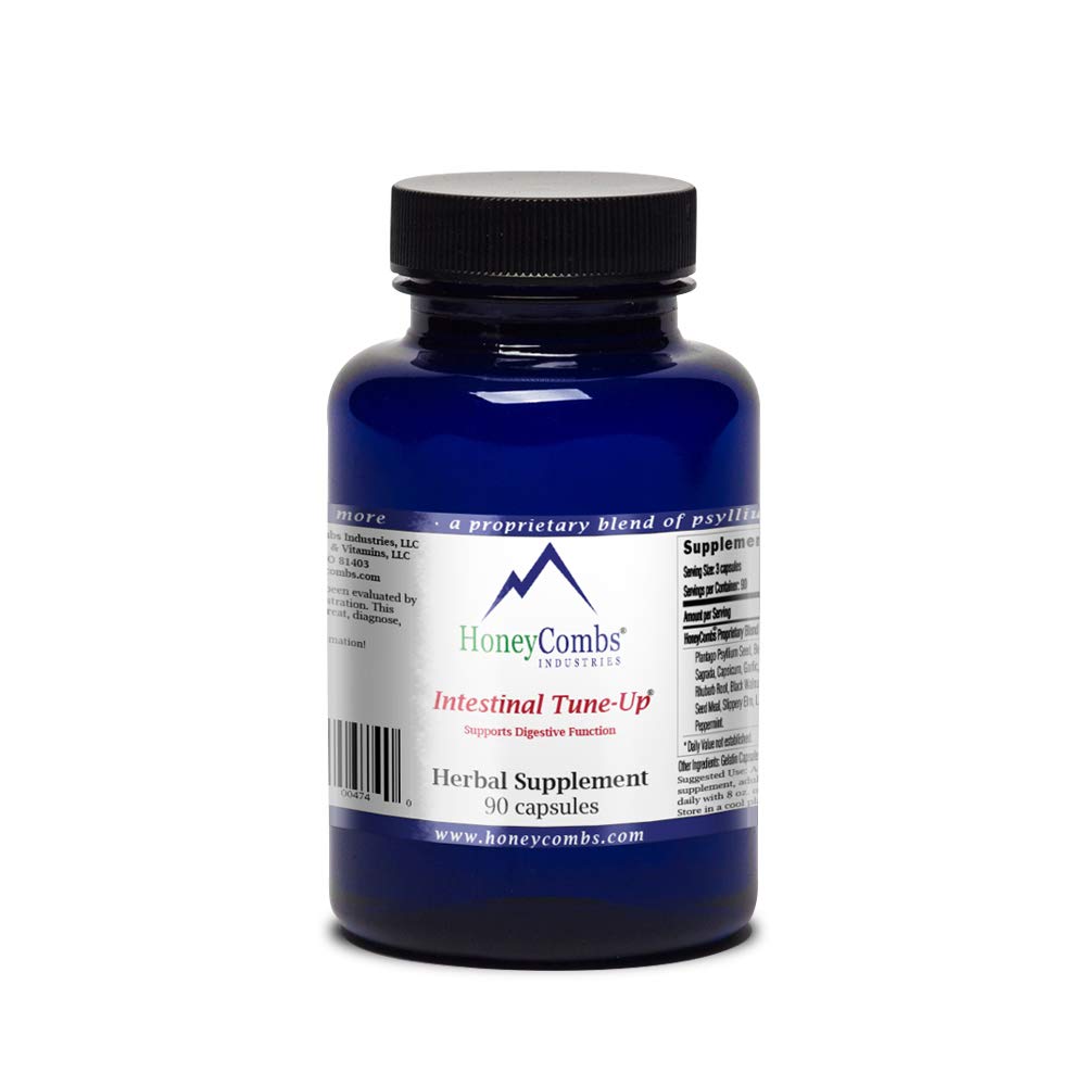 HoneyCombs Intestinal Tune-Up – Herbal Bowel Detox and Natural Constipation Relief – Adults Herbal Laxatives, Constipation Relief, Intestinal Cleanse & Colon Cleanser, 90 Capsules