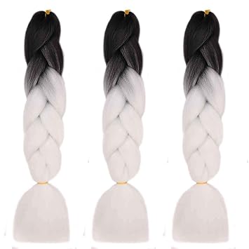 3 Pcs 26 Mychanson 3pcs 24 Inch Fold Synthetic Braiding Hair