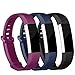 iGK Replacement Bands Compatible for Fitbit Alta and Fitbit Alta HR, Newest Adjustable Sport Strap Smartwatch Fitness Wristbands Black Navy Plum Small