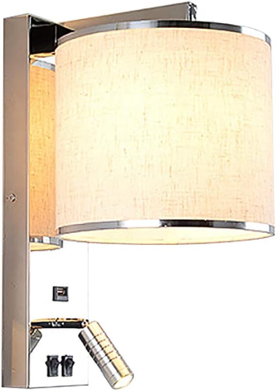 KTOL LED Bedside Wall Light with USB Port, Adjustable Reading Wall