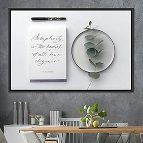 signwin Framed Canvas Wall Art Pressed Quotes 3D...