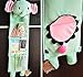 Leegoal Wall Hanging Storage Bag 3 Pockets 3 Designs (elephant)