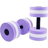 2PCS Water Dumbbells, Sports Aquatic Exercise Dumbells, Water Aerobics Workouts Foam Barbells Hand Bars Pool Resistance for M