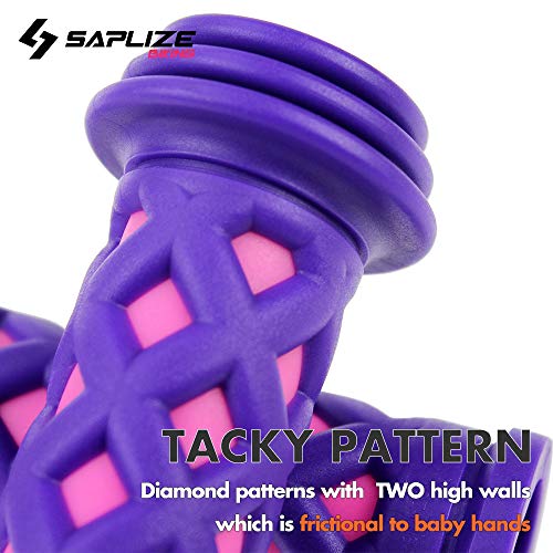 image for SAPLIZE Kids Bike Handlebar Grips, Shorter Length(4.13