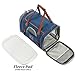 Airline Approved Soft Sided Pet Carrier by Mr. Peanut's, Low Profile Travel Tote with Fleece Bedding, Premium Zippers & Metal Safety Clasp, Under Seat Compatibility, Perfect for Cats and Small Dogs