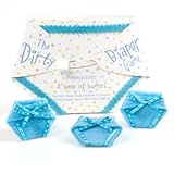 The Dirty Diaper Game - Baby Shower Game - Blue (10 diapers)