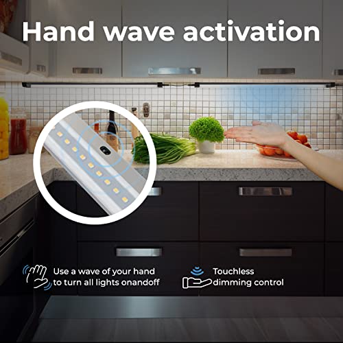 EShine Hand Wave Activated Under LED Lighting Kit, Dimmable, 3