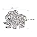 FOLCONROAD Auto Diamond Elephant Car Air Conditioning Outlet Clip Decorative (Full Silver)[US Warehouse]