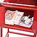 6030 Great Northern Red Antique Style 8oz Popcorn Popper Machine with Cart, 8 Ounce