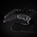 West Chester Men's Slip On Fleece Winter Glove, Textured Palm, Black/Gray, X-Large (96110/XL)