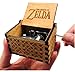 Antique Carved Wooden Music box Hand cranked Music: Game of Thrones, Harry Potter, Merry Christmas, Beauty and the Beast, and Zelda Theme Gift (Zelda; Song of Storms from Ocarina of Time, Wood)