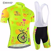 BXIO Women Cycling Sets Brand Bicycle Short Sleeve Road Bike Clothing Pro Team Uniform Roupas De Ciclismo Equipacion Sport Suit