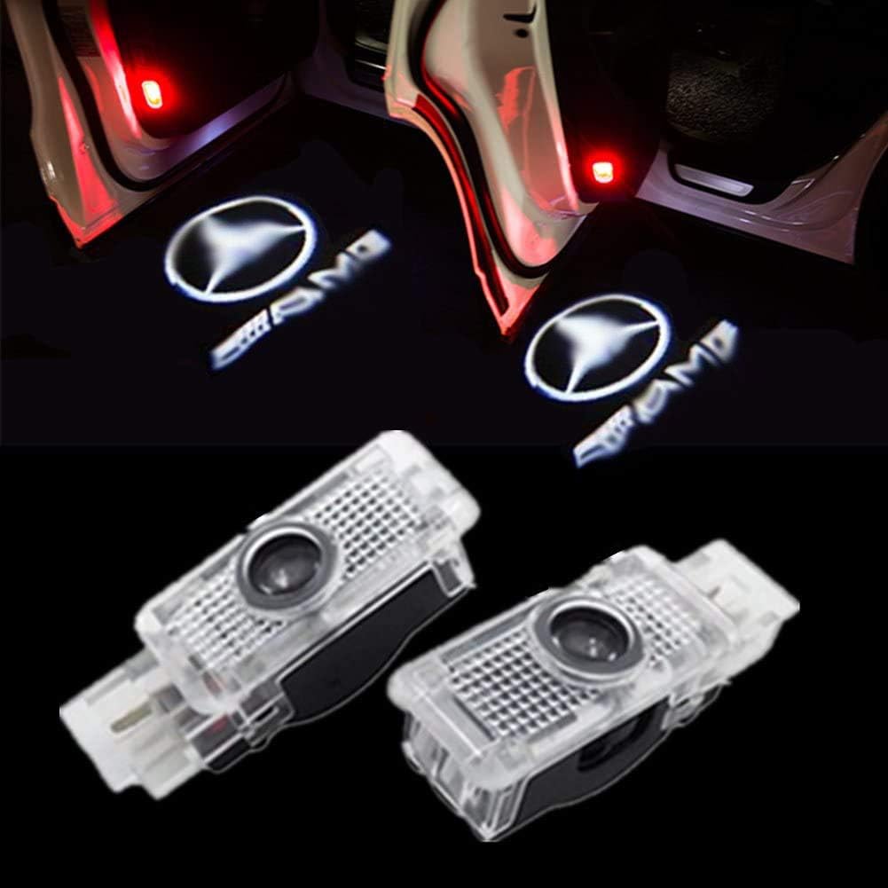 HUAYIN 2 pcs Logo Door Lighting Door lamp Welcome Light Glow Door Car Door Projector Light Logo
