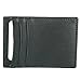 Alpine Swiss Men's Top Grain Leather Minimalist Money Clip Front Pocket Wallet, Black