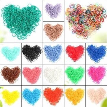 Loom Rubber Bands Refills for Loom Rainbow Bracelet Dress Making Skin Tone 500 Bands + 25 Plastic Clasps (Flesh Skin Color) - Thumbnail 4