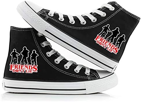 Stranger Things Unisex Canvas Shoes Hi-Top Lace-up Fashion Sneaker-1