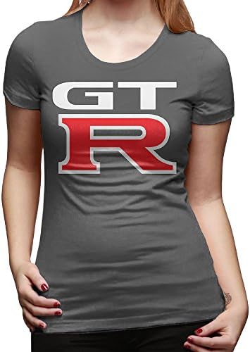 OKAKA T Shirts GT R Nissan Logo Tees For Women DeepHeather