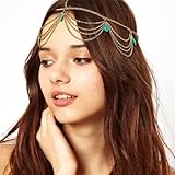 759shop (TM) 1PC Unique Turquoise Chain Jewelry Headband Party Headpiece Hair Band For Girls