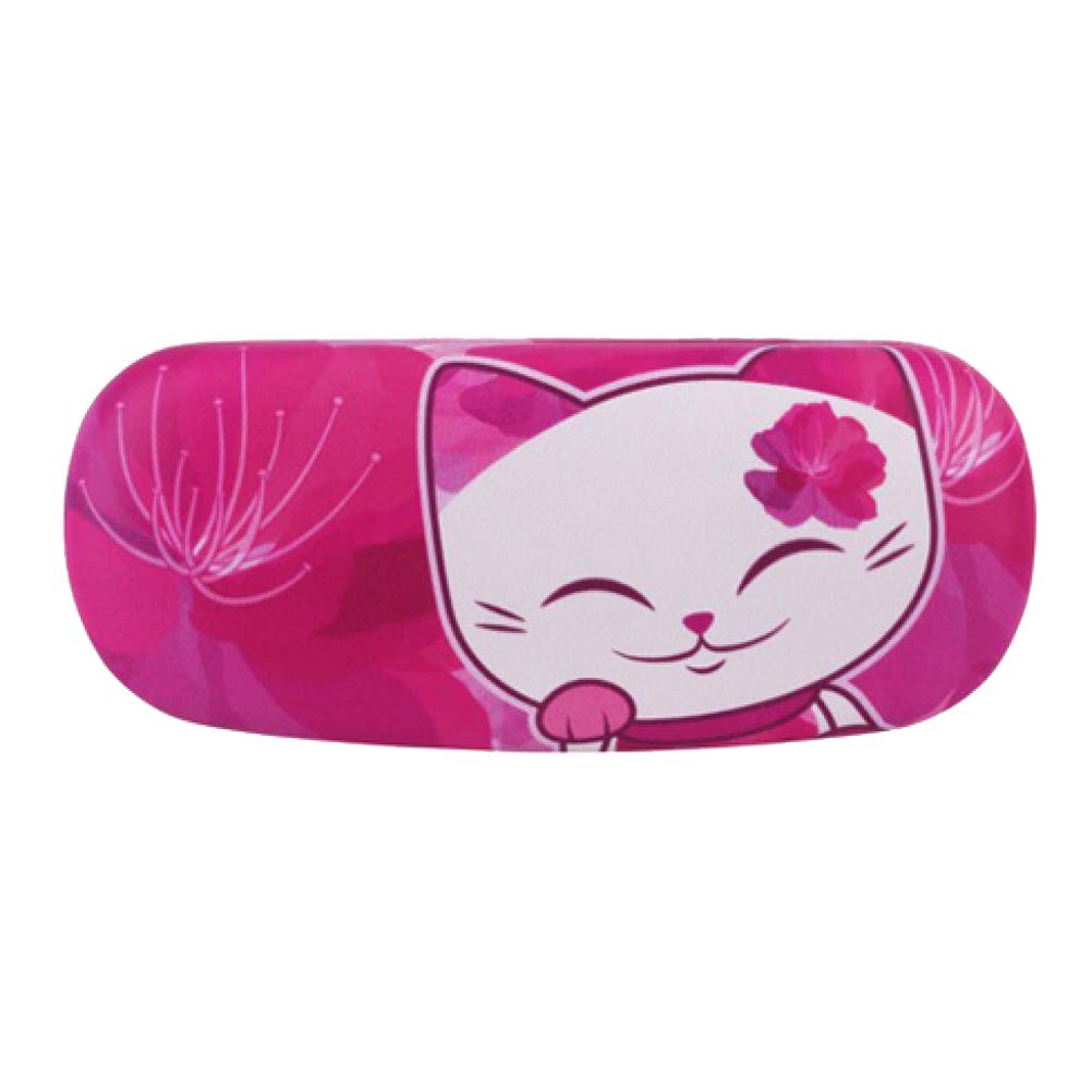 Etui A Lunettes Rigide Chat Porte Bonheur Mani The Lucky Cat Rose Framboise Etuis A Lunettes Vetements