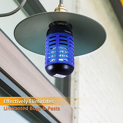 SereneLife Electronic Insect Killer, Bug Zapper Light Bulb, Mosquito