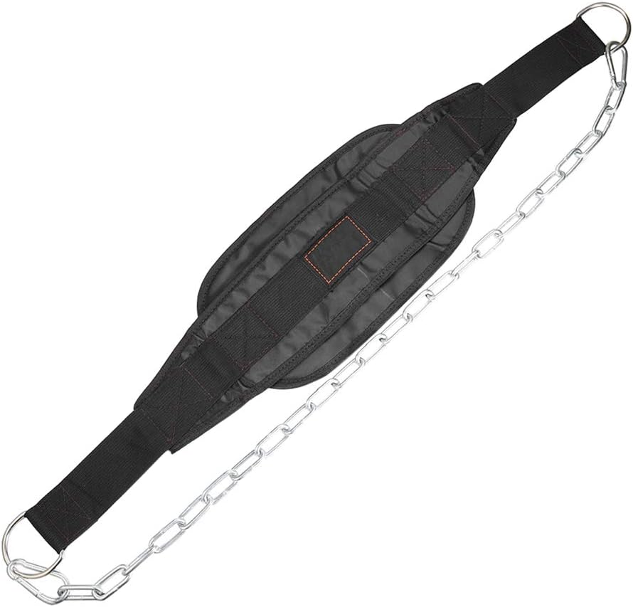 lyqdxd Adjustable Dip Belt Weight Lifting Belts for Fitness Powerlifting with 30-inch Chain