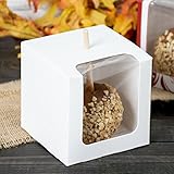Joyful Selection White Candy Apple Box with Window, 4