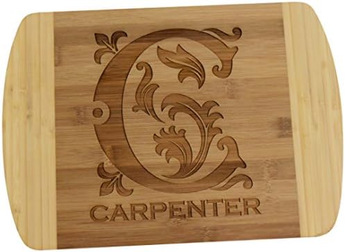 Personalized / Custom Engraved Bamboo Wood Cutting Board - 13.7"x9.7"x0.55"