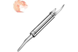 5 in 1 Multifunctional Shrimp Line Fish Maw Knife, Stainless Steel ShrimpDeveining Tool Fishscale Remover, Shucking Knife Qui